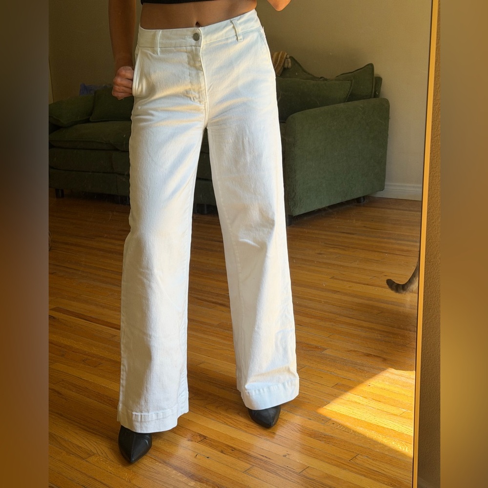 BCBGeneration White Wide-Leg Trousers - Picture 5 of 5